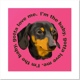 Black and Rust Dachshund Dog Posters and Art